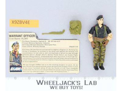 Flint V1 100% Complete 1985 G.I. Joe Hasbro Vintage Action Figure