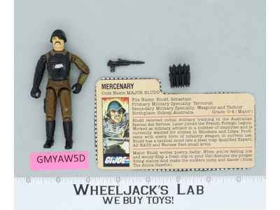 Major Bludd V1 100% Complete G.I. Joe 1983 Hasbro Vintage Action Figure