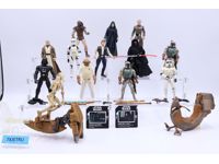 Lot of 13 Modern Star Wars 1990-2000s Hasbro Action Figures + Accessories