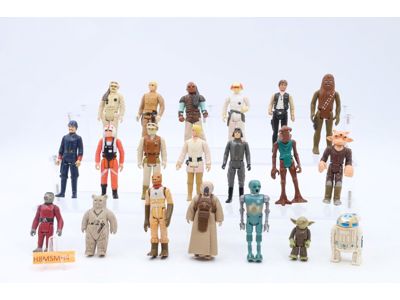 Lot of 21 Star Wars 1970s-1980s Kenner Vintage Action Figures