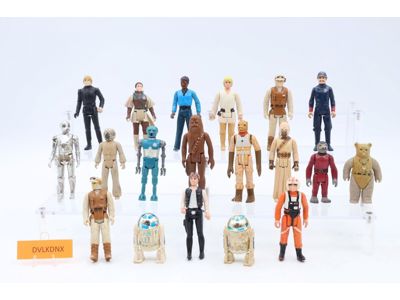 Lot of 20 Star Wars 1970s-1980s Kenner Vintage Action Figures