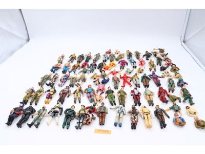 Lot of 87 GI Joe Figures Hasbro 1980s - 1990s Vintage Action Figures