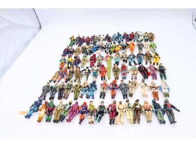 Lot of 87 GI Joe Figures Hasbro 1980s - 1990s Vintage Action Figures UNBROKEN