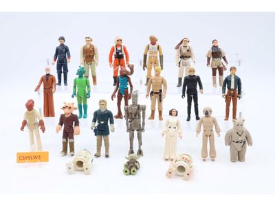 Lot of 22 Star Wars 1970s-1980s Kenner Vintage Action Figures