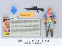 Zandar V1 100% Complete G.I. Joe 1986 Hasbro Vintage Action Figure