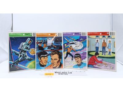 Lot of 4 Star Trek Frame-Tray Puzzles 1978 Merigold Press NEW SEALED