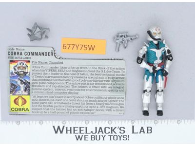 Cobra Commander V3 100% Complete G.I. Joe 1987 Hasbro Vintage Action Figure
