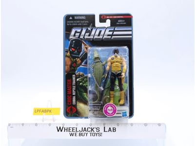 Croc Master Reptile Trainer GI Joe Pursuit of Cobra 2010 Hasbro NEW MOSC SEALED