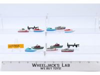 Lot of 12 Micro Machines Boats 1980's Vintage Galoob Speed Boat Trailer
