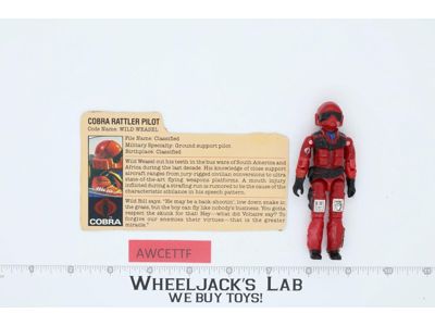 Wild Weasel V1 100% Complete G.I. Joe 1984 Hasbro Vintage Action Figure