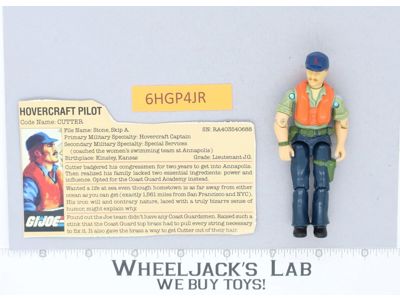 Cutter V1 100% Complete G.I. Joe 1984 Hasbro Vintage Action Figure