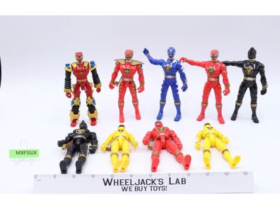 Lot of 9 Power Rangers Dino Thunder Action Figures Bandai