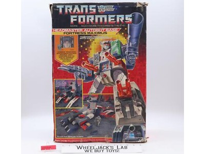 Headmaster Fortress Maximus 100% Complete W/Box & Insert G1 Transformers Figure