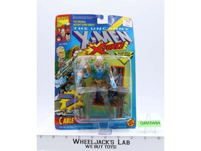 Cable W/Clobber Action The Uncanny X-Men X-Force TRADING CARD Toy Biz MOSC
