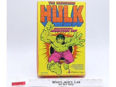 The Incredible Hulk Adventure Set Colorforms 1978 Marvel Comics Vintage