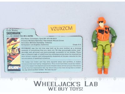 Skidmark V1 100% Complete G.I. Joe 1988 Hasbro Vintage Action Figure