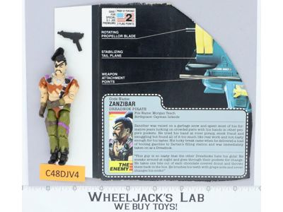 Zanzibar V1 100% Complete G.I. Joe 1987 Hasbro Vintage Action Figure