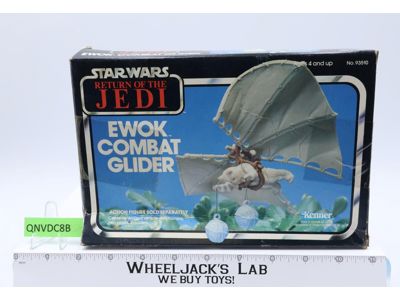 Ewok Combat Glider Complete W/Box Star Wars 1984 Kenner Action Figure Vehicle