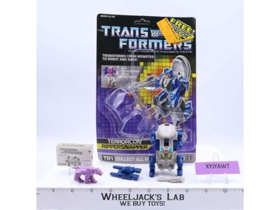 Rippersnapper 100% Complete W/CARDBACK & BUBBLE NEAR MINT 1987 G1 Transformers