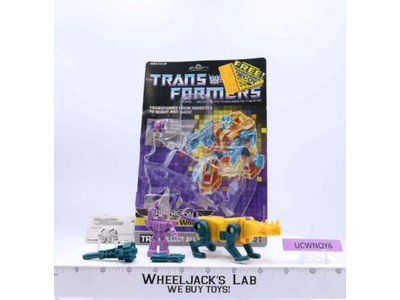 Sinnertwin 100% Complete W/CARDBACK & BUBBLE NEAR MINT 1987 G1 Transformers