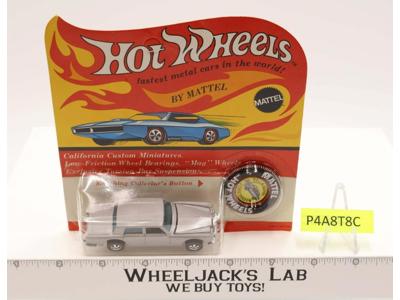 Silver Rolls Royce Silver Shadow Hot Wheels Redline 1969 Mattel NEW MOSC SEALED