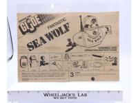 Sea Wolf Assembly & Operation Instructions G.I. Joe Adventure Team 1971 Vintage