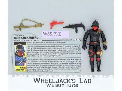 Iron Grenadiers V1 100% Complete G.I. Joe 1988 Hasbro Vintage Action Figure
