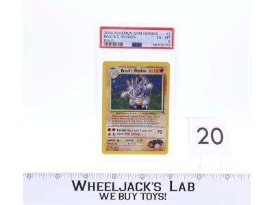 Brock's Rhydon Holo 2000 Gym Heroes #2/132 PSA GRADED 6 EX-MT Pokemon Card