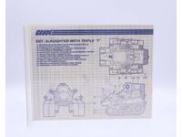SGT. Slaughter with Triple "T" 1986 ORIGINAL Instructions / Blueprints G.I. Joe