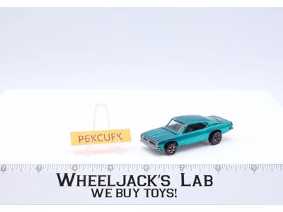 Custom Barracuda Aqua 1968 Hot Wheels Mattel Vintage Redline RL