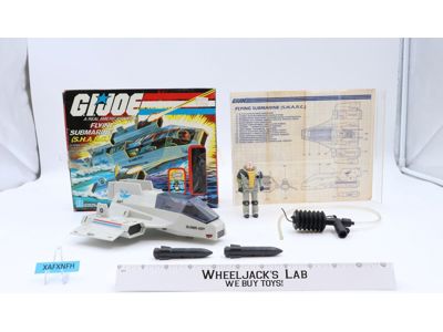 S.H.A.R.C. Flying Submarine Complete W/ Box G.I. Joe 1984 Hasbro Vintage Vehicle