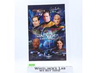 Star Trek Captains AUTOGRAPHED Shatner/Brooks/Mulgrew 14x10 Photograph