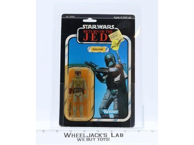 Boba Fett 77 Back-A AFA GRADED 70 70/85/85 Star Wars ROTJ 1983 Kenner Figure