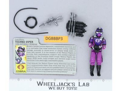 Techno-Viper V1 100% Complete G.I. Joe 1987 Hasbro Vintage Action Figure