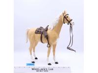 Thunderbolt Palomino Horse W/ Black Hooves Johnny West Marx 12" 1/6 Vintage