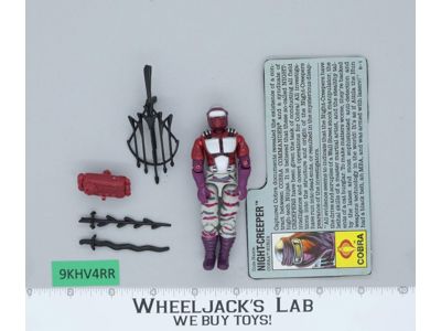 Night Creeper V1 100% Complete G.I. Joe 1990 Hasbro Vintage Action Figure