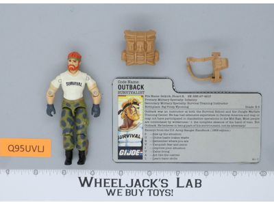 Outback V1 G.I. Joe 1987 Hasbro Vintage Action Figure