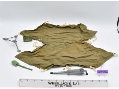 Bivouac Deluxe Pup Tent Set Action Soldier Equipment 1964 Vintage 12" Accessory