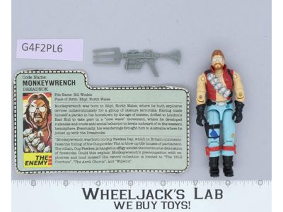 Monkeywrench V1 100% Complete G.I. Joe 1986 Hasbro Vintage Action Figure