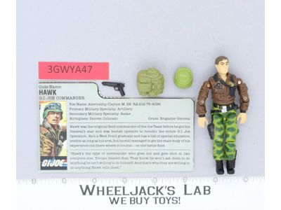 Hawk V2 100% Complete G.I. Joe 1986 Hasbro Vintage Action Figure
