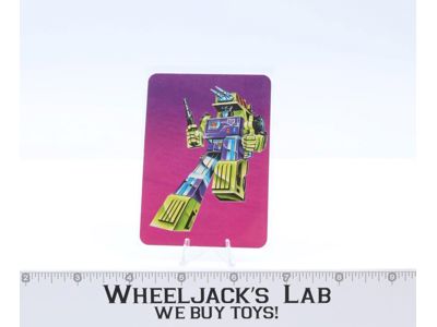 Mixmaster Card 116 Variant Color 1985 G1 Transformers Action Trading Cards