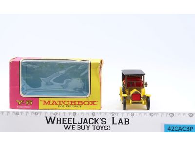 1907 Peugeot Y-5 Models of Yesteryear Matchbox W/BOX England 1960s Vintage
