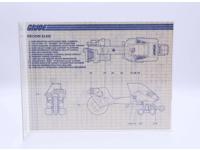 Recon Sled 1986 ORIGINAL Instructions / Blueprints G.I. Joe