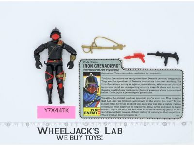 Iron Grenadiers V1 100% Complete G.I. Joe 1988 Hasbro Vintage Action Figure