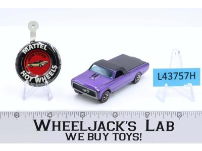 Custom Fleetside Purple With Button Hot Wheels 1967 Redline Vintage RL