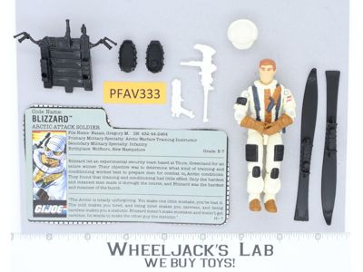 Blizzard V1 100% Complete G.I. Joe 1988 Hasbro Vintage Action Figure