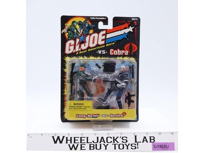 Gung Ho vs Destro GI Joe vs Cobra 2001 Hasbro Figure Set NEW SEALED MOSC