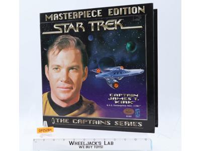 Captain Kirk Star Trek Masterpiece Edition 1997 Playmates Action Figure W/Book
