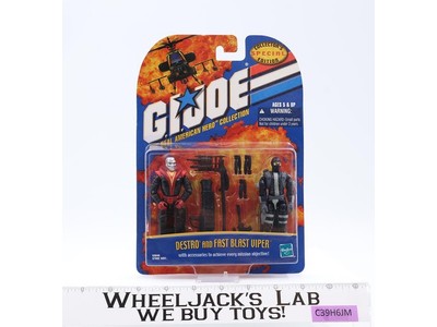 Destro and Fast Blast Viper GI Joe Collector's Special Edition 2001 Hasbro MOSC