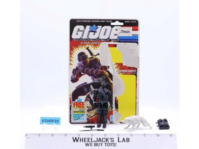 Snake Eyes W/ Timber 100% Complete W/ Card 1985 GI Joe Hasbro Vintage Figure